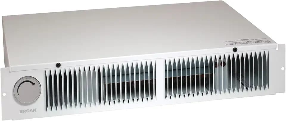 Broan-NuTone 112 Kickspace Wall Heater with Built-In Thermostat for Residential and Commercial Kick Spaces, White