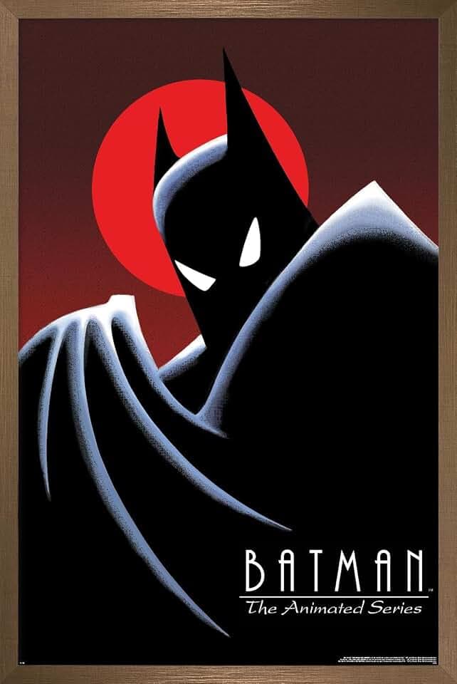 DC Comics TV Batman: The Animated Series Wall Poster, 34L" x 22.4W", Bronze Framed Version