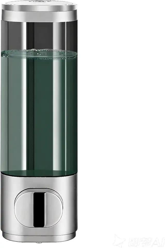 10oz/300ml Single Manual Wall Mounted Soap Dispenser, Silver