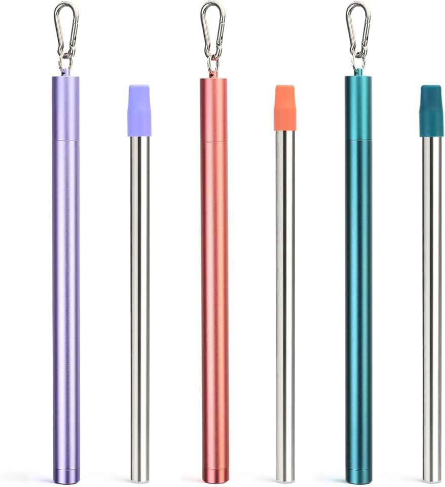 Sursip Stainless Steel Water Filter Straws