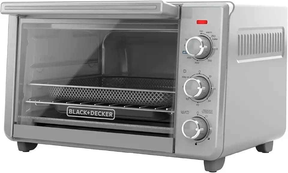 BLACK+DECKER 6-Slice Air Fry Toaster Oven, 5-in-1 Countertop Oven