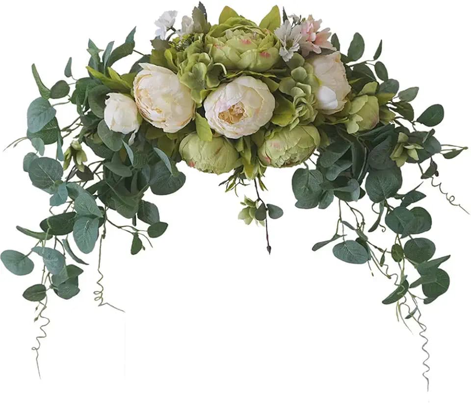 Wedding Arch Flowers 30 Inch Rustic Artificial Floral Swag Decor