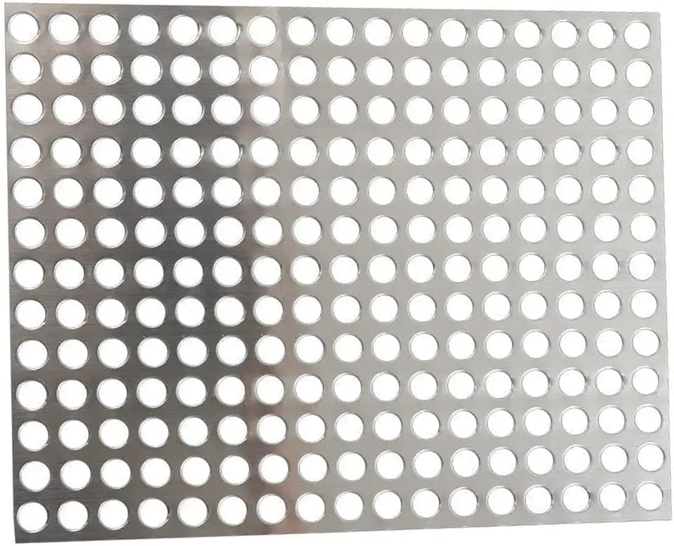 Stainless Steel 304 Perforated Metal Sheets t-20Gauge0.4 Inch Hole 23.6 Inch X15.7 Inch-Suitable for Ventilation Smoking and Decorative Screen Style Grilles