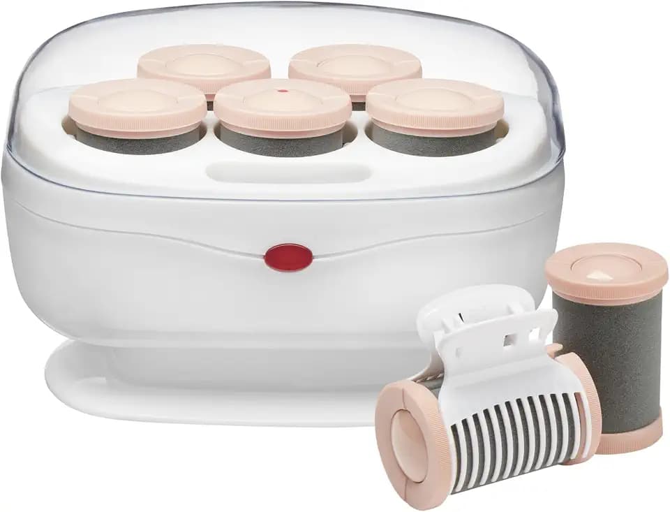 Conair Jumbo Hot Rollers, Medium to Long Hair, 5-Piece, White