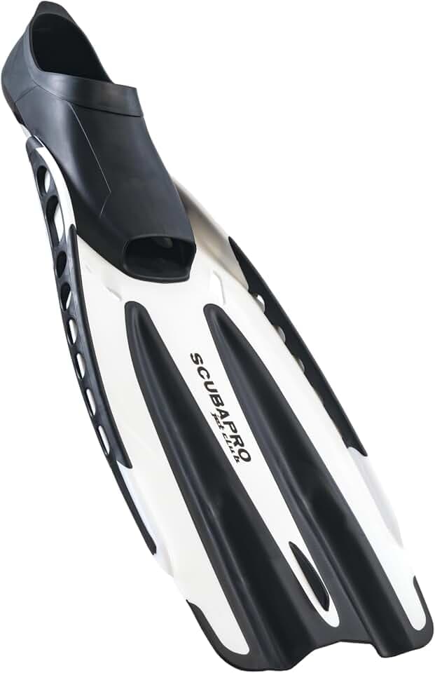 SCUBAPRO Jet Club Fin, Full Foot, White, L