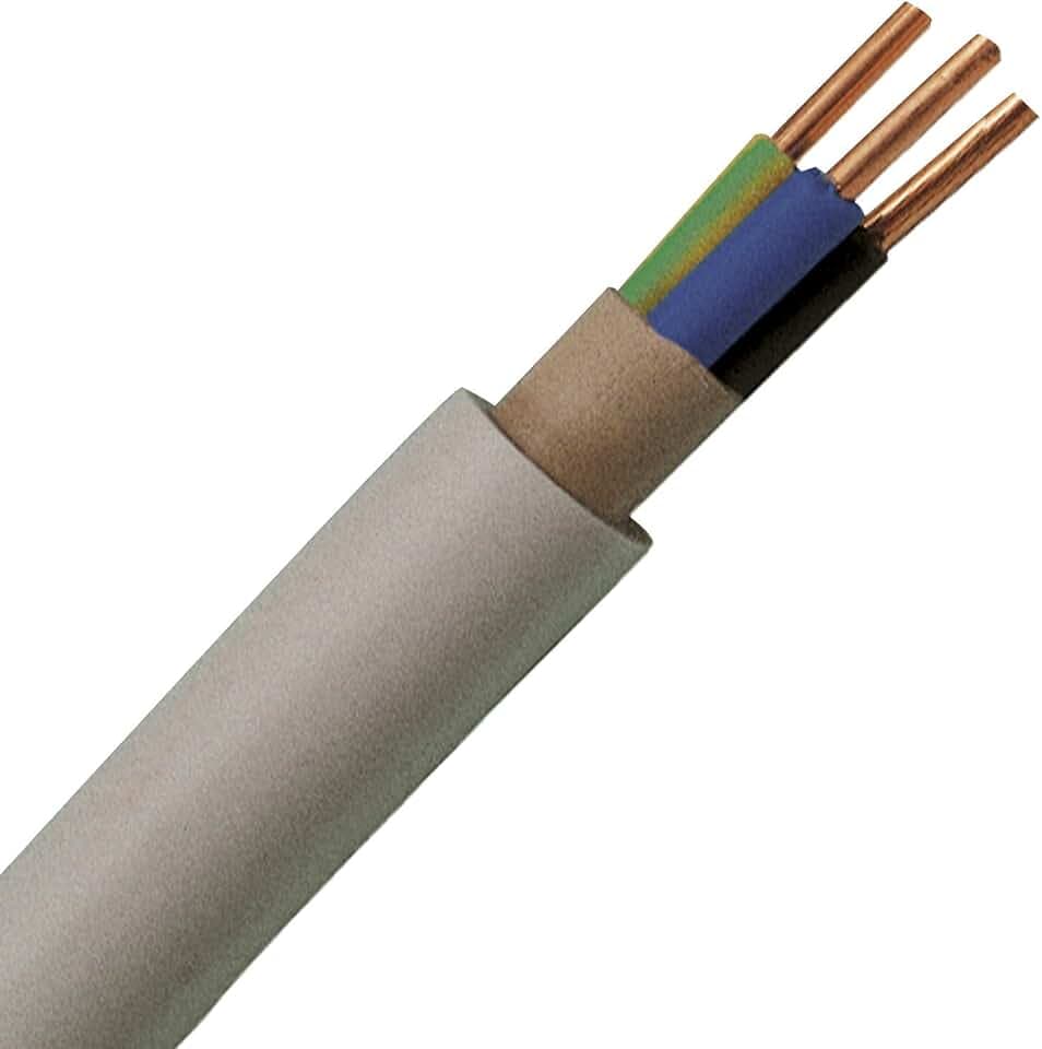 Kopp 153125003 Mantel-Leitung NYM-J, 3 x 2.5 mm², 25 m, grau