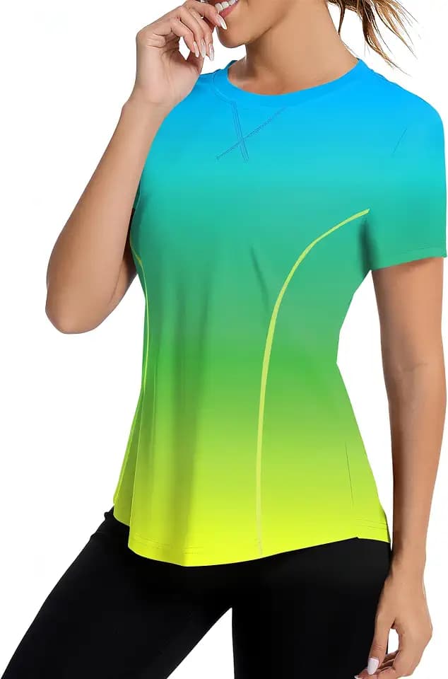 Avoogue Women's Short Sleeve Workout Tops Athletic UPF50+ Sun Shirts 2026
