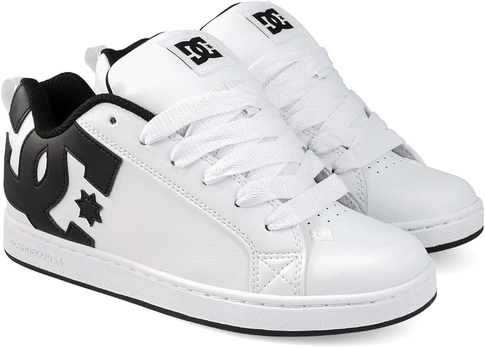 DC Women's Court Graffik Skate Shoe White/Black
