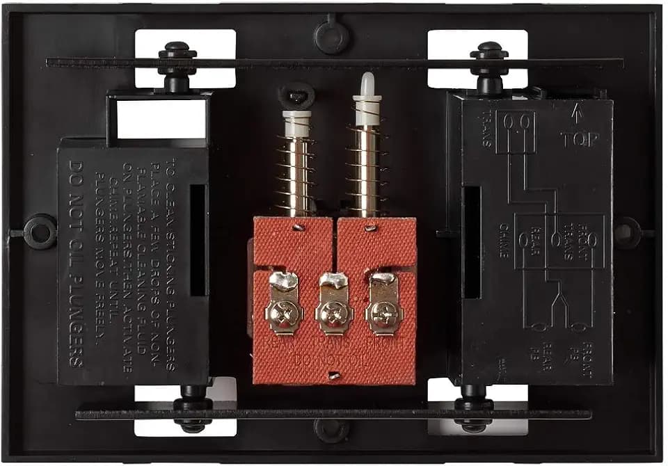 Newhouse Hardware CHIMEBASE2 Door Bell Chime Mechanism Assembly, Fits Most Nutone Models, 6.75” L x 4.75” W x 1.75” H, Black