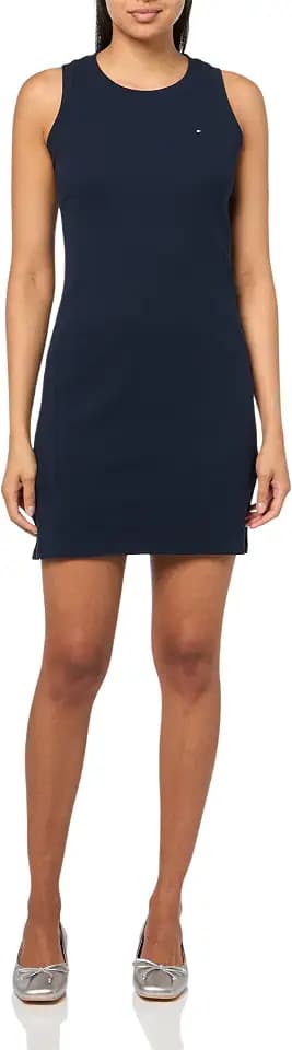 Tommy Hilfiger Women's Sleeveless Rib Knit Chatham Tank Dress