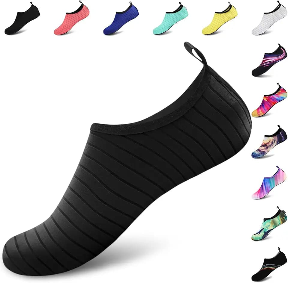VIFUUR Water Shoes for Men Women Barefoot Quick Dry Aqua Socks Slip On