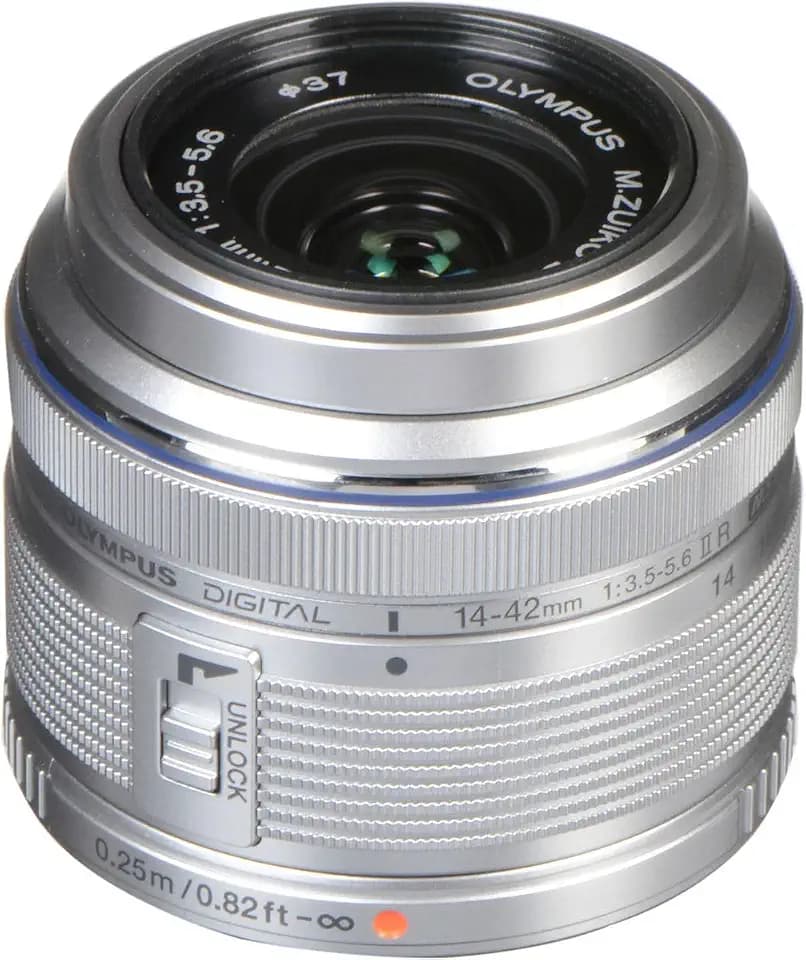 OM System Olympus M.Zuiko Digital 14-42mm F3.5-5.6 IIR Silber für Micro Four Thirds Systemkamera, kompaktes 3-faches Zoomobjektiv