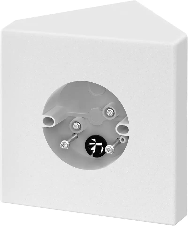Fan Mounting Box, Ceiling Fan Mounting Bracket, Ceiling Fan Mounting Box, Ceiling Fan Mounting Kit, Fan Mounting Bracket, Fits Cathedral Ceiling Angles of 80° or Up, White,1-Pack