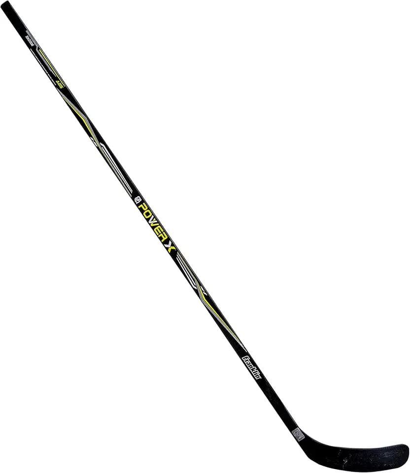 Franklin Sports Street Hockey Sticks - Ambush Junior Street Hockey Stick - Wood and Fiberglass Shaft - ABS Blade - One Piece Stick - 46", 52", 58"