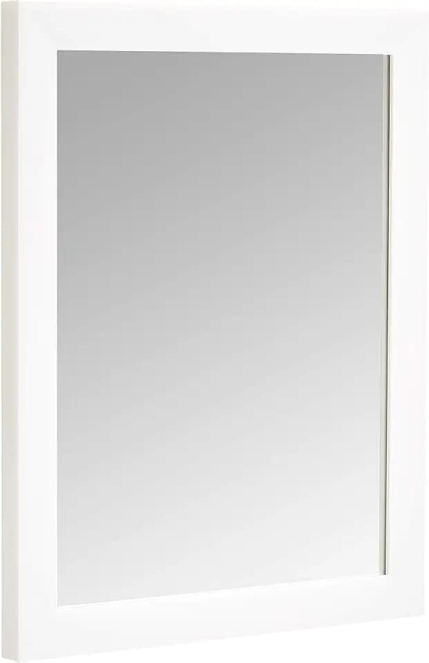Amazon Basics Rectangular Wall Mount Mirror for Bedroom, Living Room, Entryway, Standard Trim, 16" x 20", White