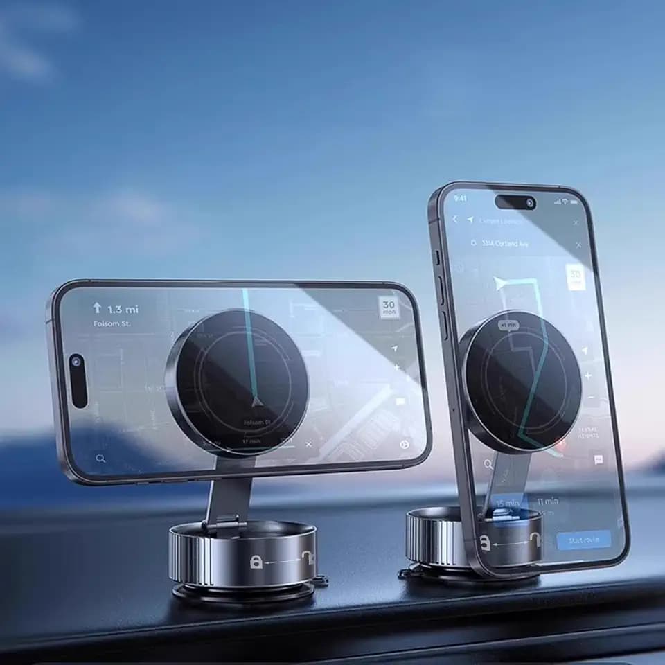 Magsafe Autohalterung Saugnapf, 360° Swivel Car Holder Magnet