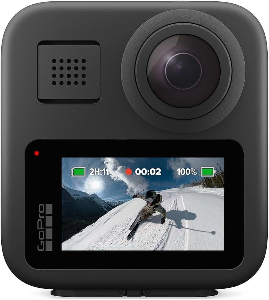 GoPro MAX – wasserdichte 360 + traditionelle Action-Kamera mit sphärischem 5,6K30 HD-Video, 16,6 MP, 360 Fotos, 1080p Live-Streaming-Stabilisierung