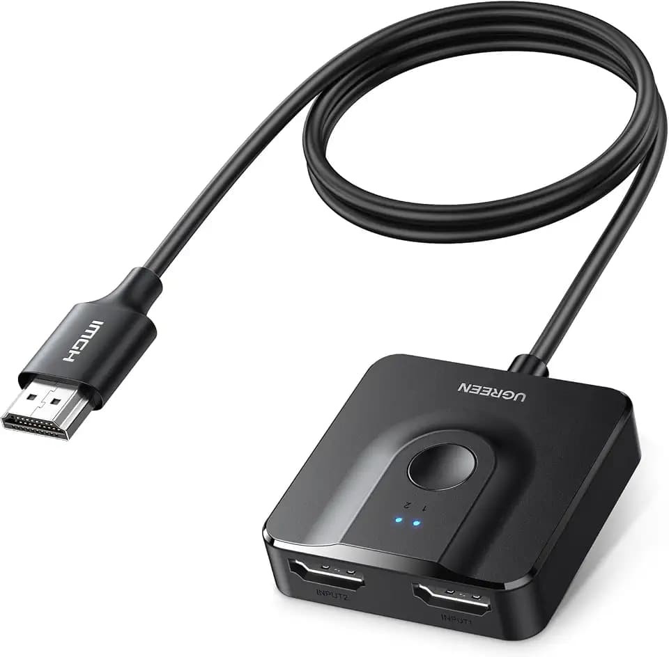 UGREEN HDMI Switch 4K@60Hz Bidirektional 1 In 2/2 In 1(mit 1*HDMI Kabel)