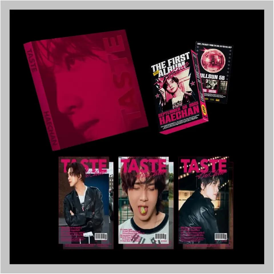 N'CT Haechan TASTE 1st Album with Tracking Sealed (3 Ver Set(Tin Case+Savory+1Full Spread))