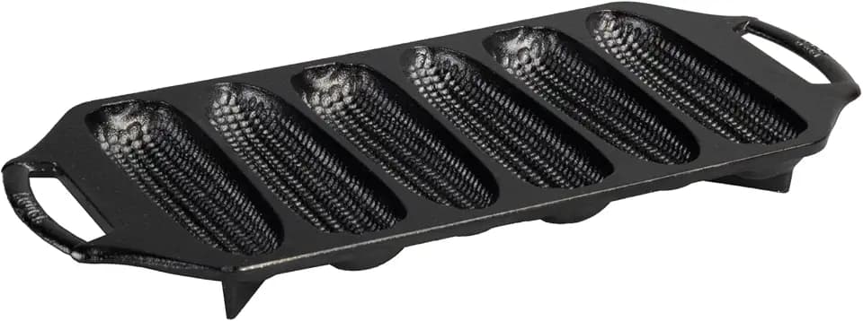 Lodge Pre-Seasoned Cast Iron Cornstick Pan, 6-Well, 14 Inches