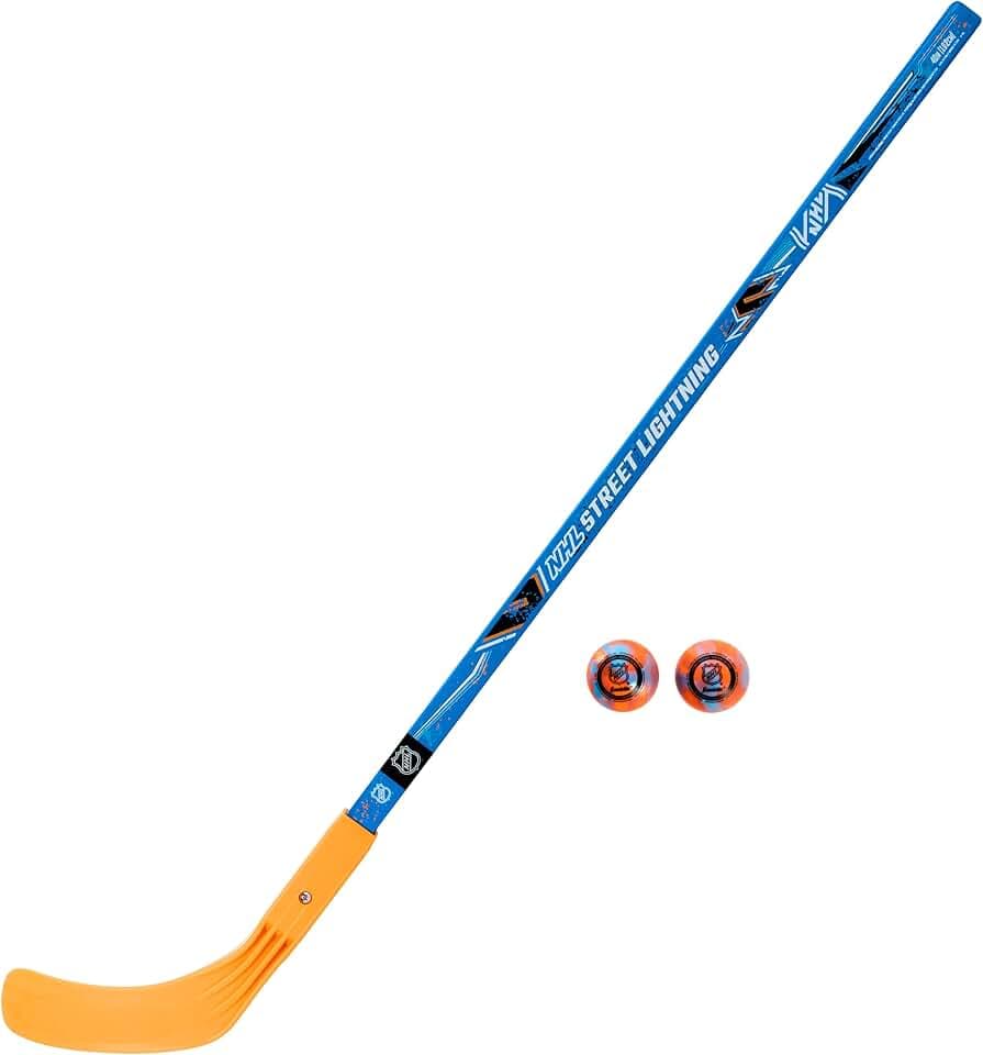 Franklin Sports NHL Kids Street Hockey Stick + Balls Set - Youth 40 In