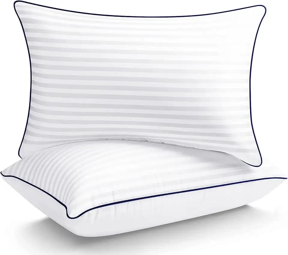 SEMZSOM Bed Pillows for Sleeping, Full Standard Size Set of 2 Hotel Pillows