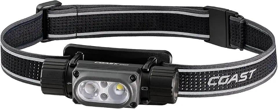 Coast WPH32R 2000 Lumen USB-C Rechargeable Headlamp, Magnetic Base, 6 Light Modes, IP68 Waterproof