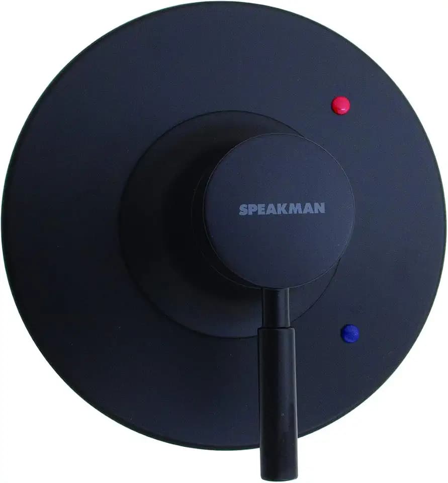 Speakman CPT-1000-UNI-MB Neo Universal Shower Valve Trim for Stylish Bathroom Décor, Matte Black