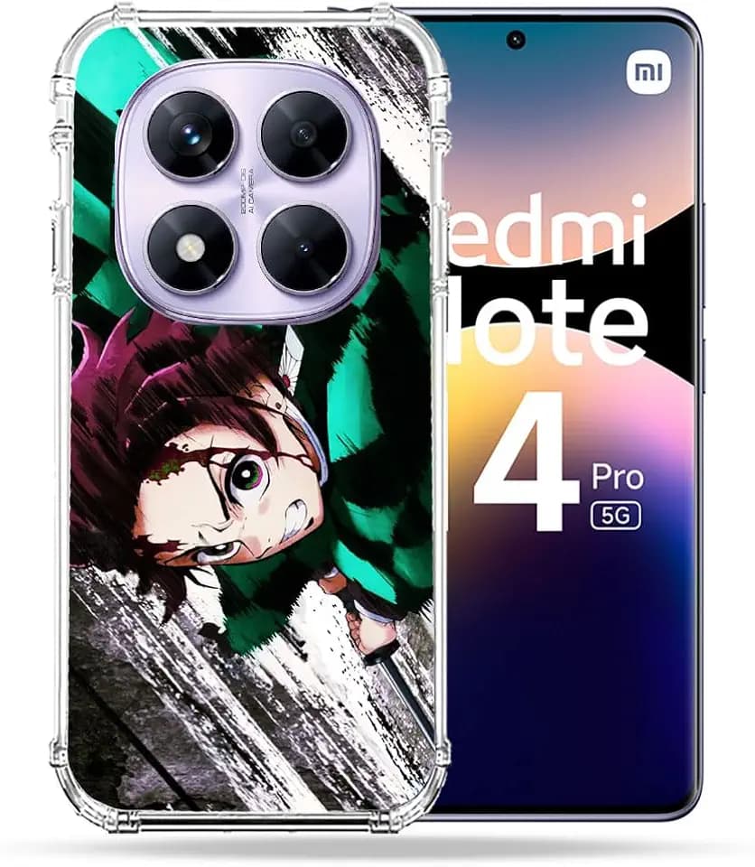 Verstärkte Schutzhülle für Xiaomi Redmi Note 14 Pro 5G Manga Demon Slayer Tanjiro