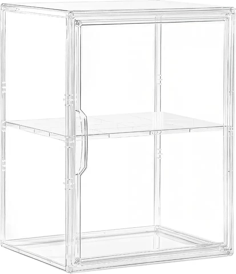 Attelite Acrylic Display Case for Collectibles 3 Adjustable Layers 1Pack