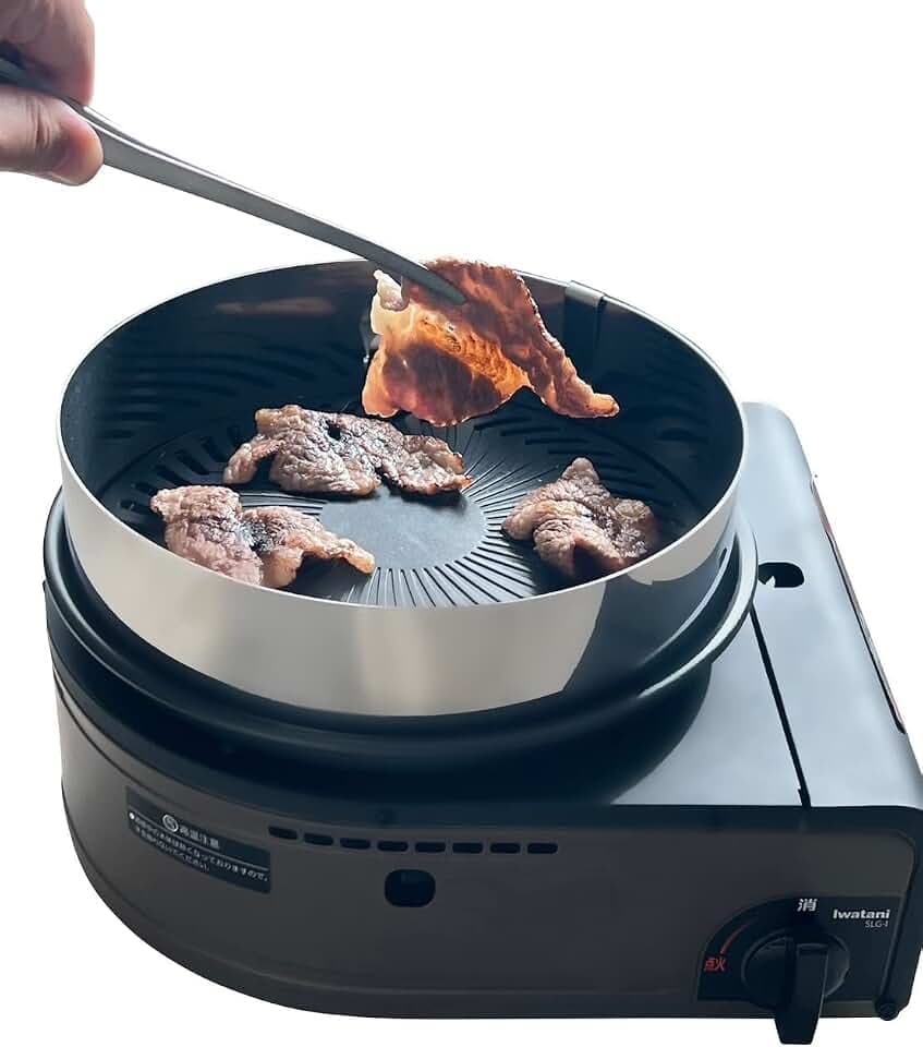 Yakimaru Oil Splash Prevention Cover, Fits Iwatani Bake 1.2, Perfect Fit (Yakimaru Body Not Included) Can Also Be Used on Multi-Smokeless Grills (For Yakimaru 1/2 Multi-Smokeless Grills)