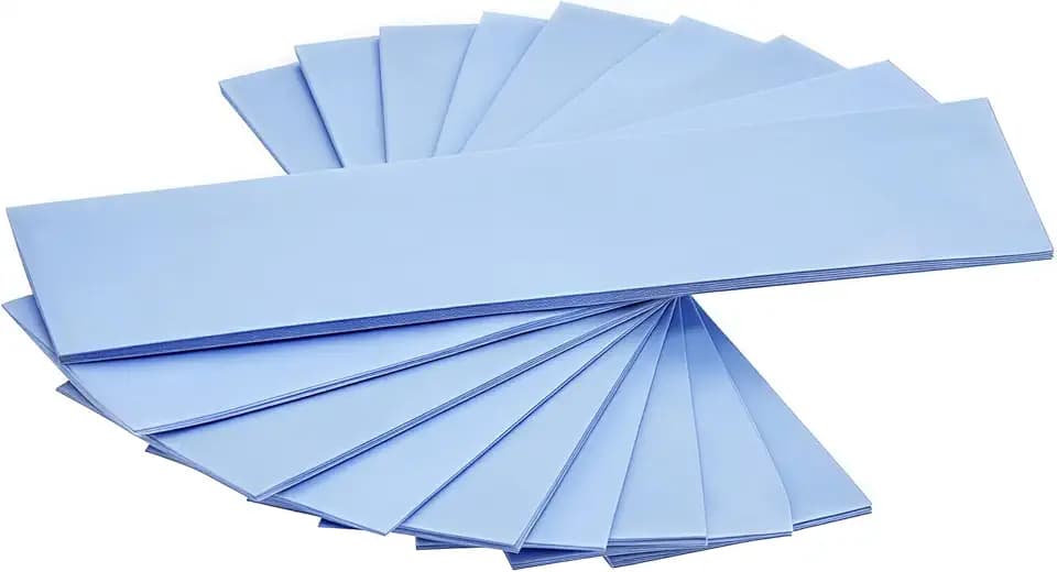 9er Pack Sortierte Dicke 0,5 1,0 1,5 mm Wärmeleitende Silikonpads mit 6,0 W/mk Wärmeleitfähigkeit, Soft Safe Einfach anzuwenden für SSD-CPU-GPU-LED-IC-Chipsatzkühlung -Blau