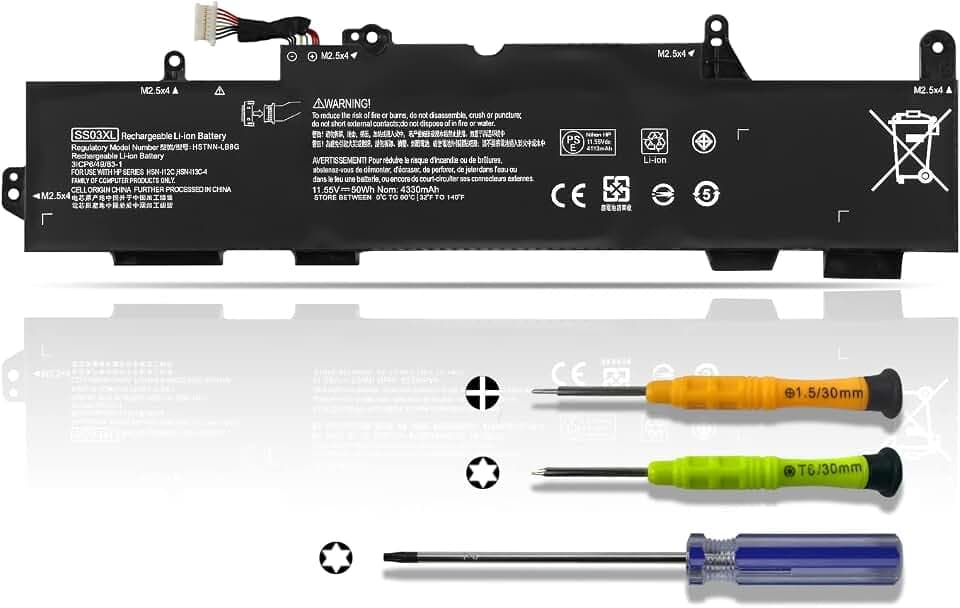 K KYUER 50WH SS03XL Akku für HP EliteBook 730 735 740 745 830 836 840 846 G5 G6 ZBOOK 14U G5 G6 MT44 MT45 Mobile Thin Client HSTNN-LB8G HSTNN-DB8J HSN-I12C HSN-I13C-4 HSTNN-IB8C SS03 SS03050XL-PL