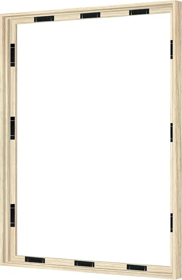 Abtgt Canvas Floating 18x24 Frame with 0.9" Deep, Natural, With Adhesive