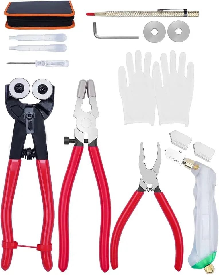 eZAKKA Glass Cutting Tool Kit for Stained Glass