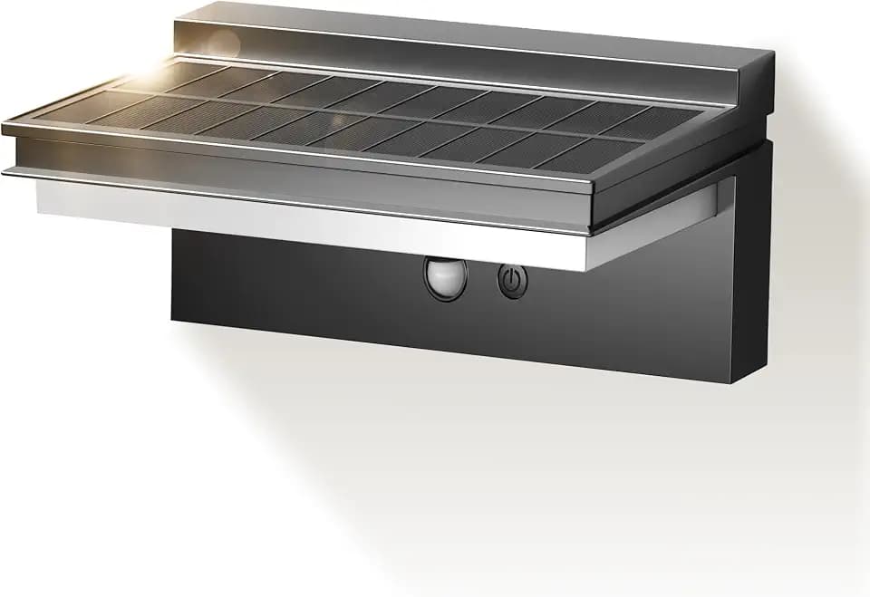 Solarlampen für Außen mit Bewegungsmelder, Kaltweiß