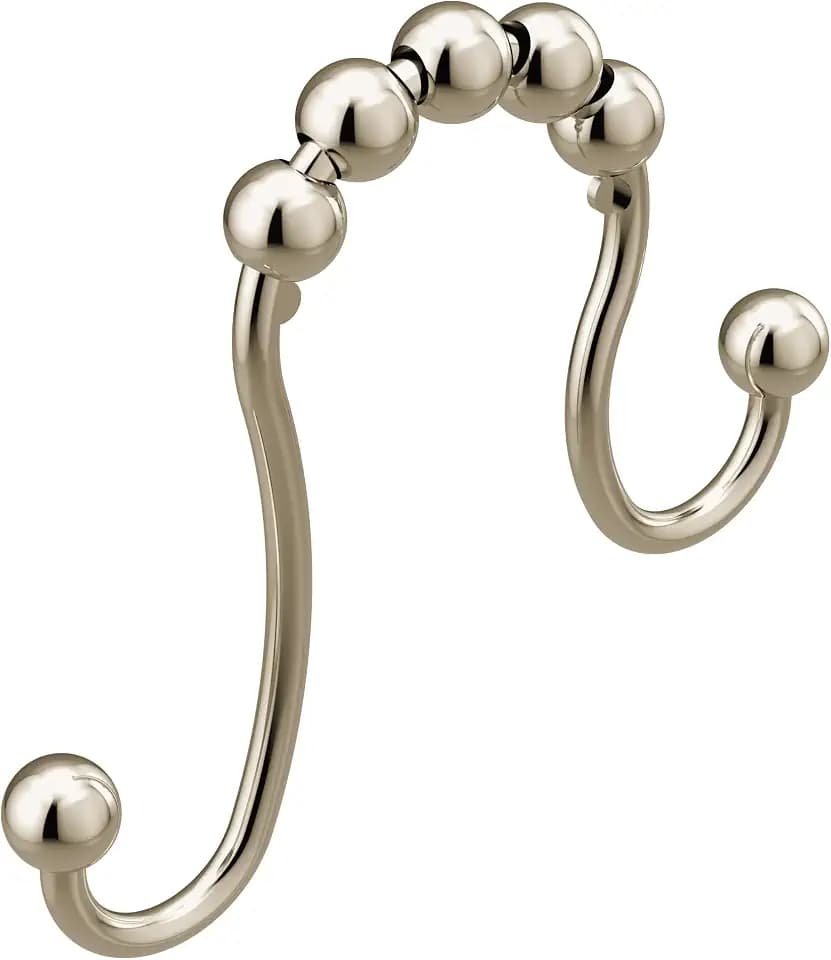 Moen Polished Nickel Shower Curtain Ring, Pack of 12, SR2201NL