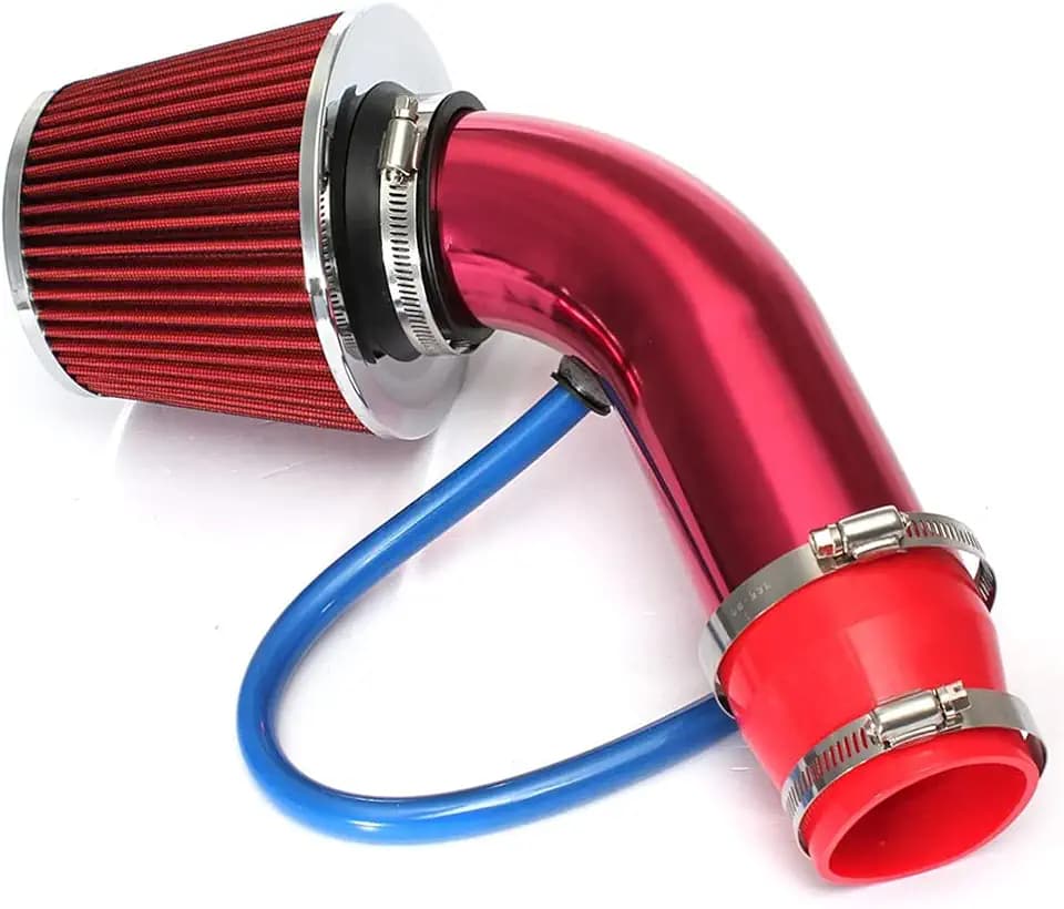 Kaltlufteinlassrohr, 76mm Universal PerCompatible withmance Auto Kaltlufteinlass Turbofilter Aluminium Automotive Luftfilter Induktionsstrom Schlauchleitungskit