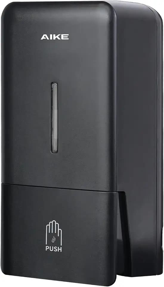 AIKE Liquid Commercial Soap Dispenser,27oz for Bathroom Modern Black,AK1006