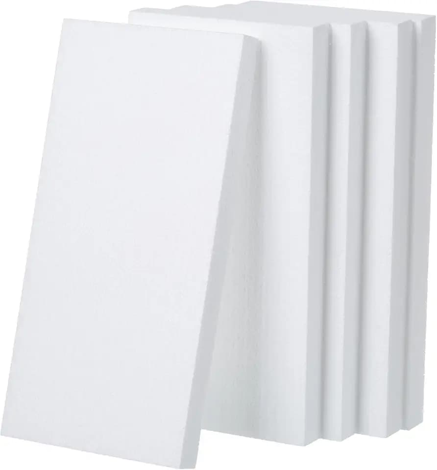 Crafare 12x6x1in Craft Foam Blocks 5 Pack Foam Board for Art School Project