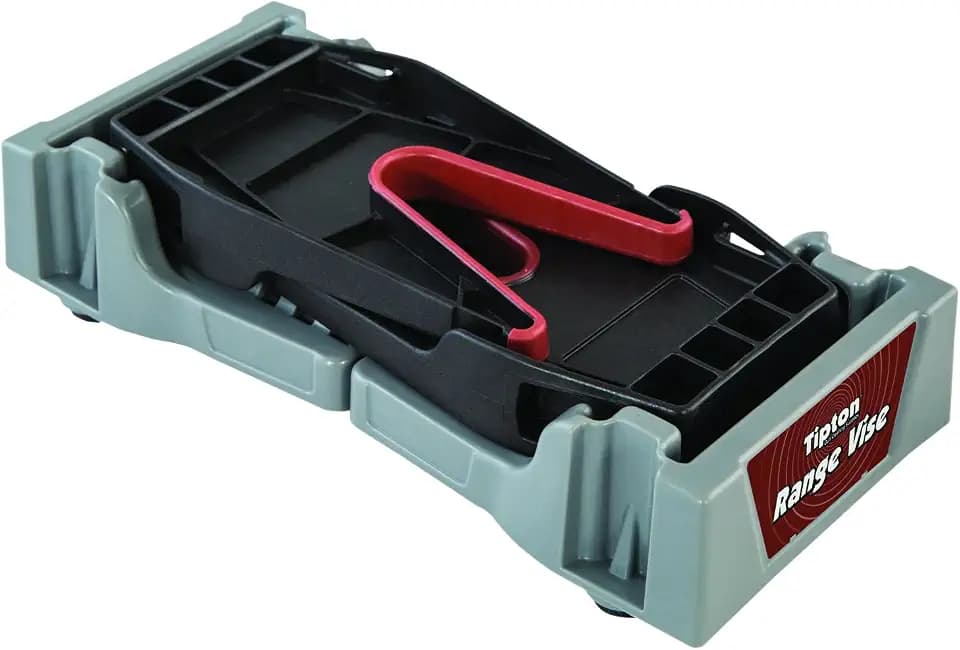 Tipton Compact Range Vise with Folding Forks and Non-Marring Cradle for Easy Transport, Firearm Cleaning and Maintenance, 11-1/4-17-3/4"