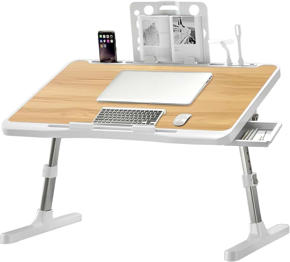 Extra Large 23 Inch Adjustable Laptop Desk for Bed