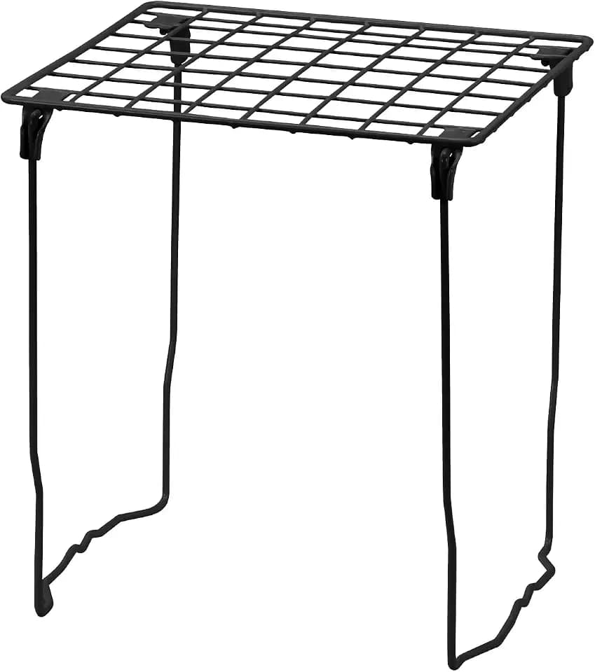 LockerMate Stac-A-Shelf Stackable Locker Shelf, Extra Tall, Black