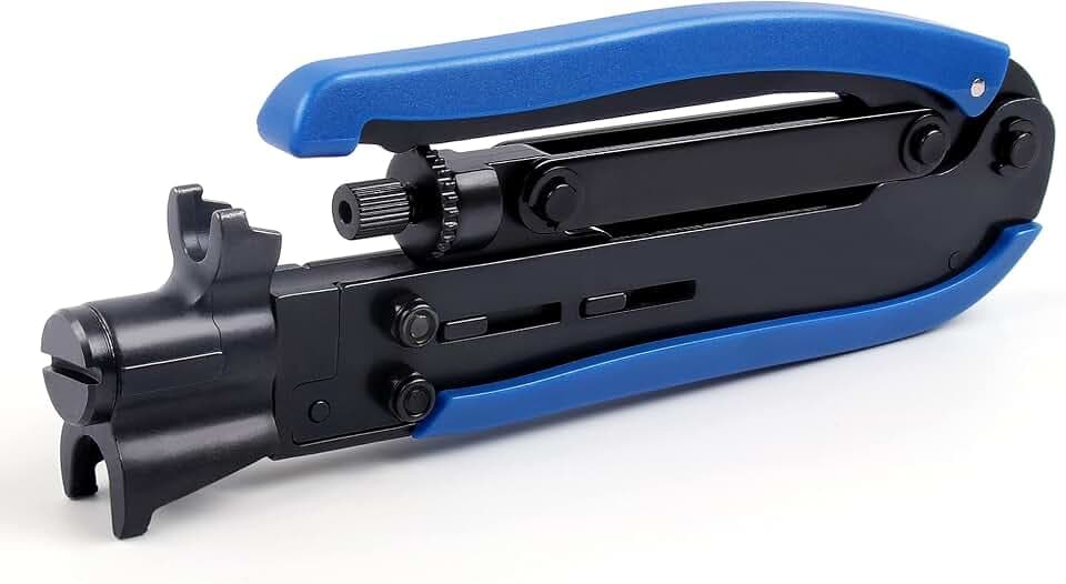 Knoweasy Coax Compression Tool for RG6, RG59 and RG11 Connectors