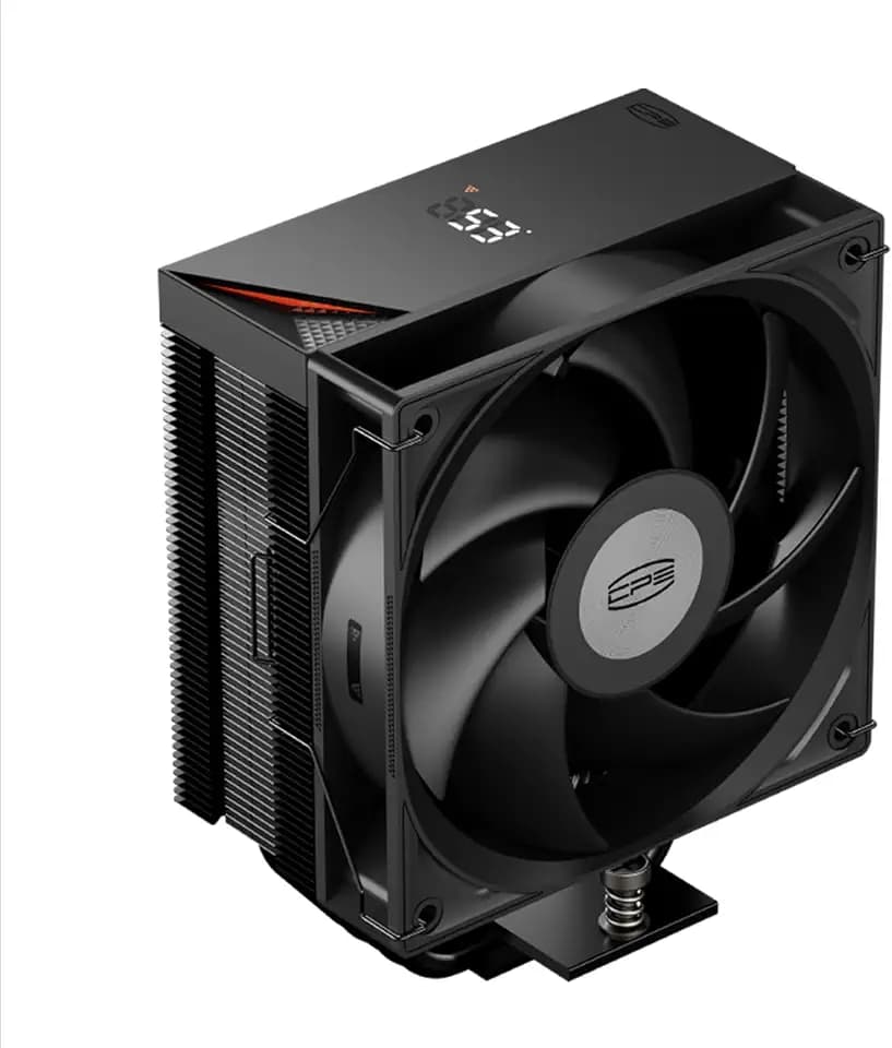 PCCOOLER CPU-Luftkühler, 5×6 mm Heatpipes, 120 mm ARGB-Lüfter, Hydrauliklager, hoher Luftstrom 73,3 CFM, kompatibel mit Intel LGA115X/1200/1700/1851 & AMD AM4/AM5 (RT500 Digital BK)