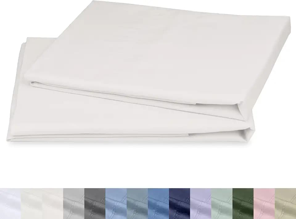 California Design Den 100% Organic Cotton 2-Pack Standard Size Pillow Cases