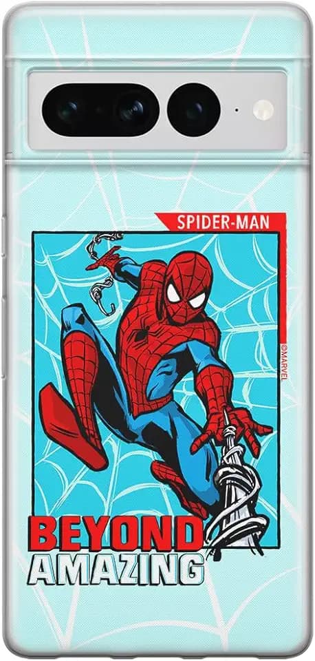 ERT GROUP Handyhülle für Google Pixel 7 PRO Original und offiziell Lizenziertes Marvel Muster Spider Man 041 optimal an die Form des Handy angepasst, hülle aus TPU