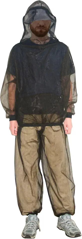 South to East Mosquito Suit, Mesh Hooded Jacket & Pants XL Size