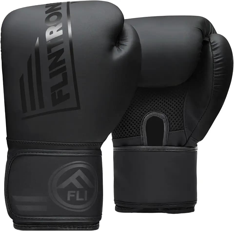 Flintronic Boxhandschuhe, Kickboxhandschuhe, Boxing Gloves, Thai Boxhandschuhe Damen und Herren für Muay Thai, MMA, Kampfsport, Kickboxen, Sparring
