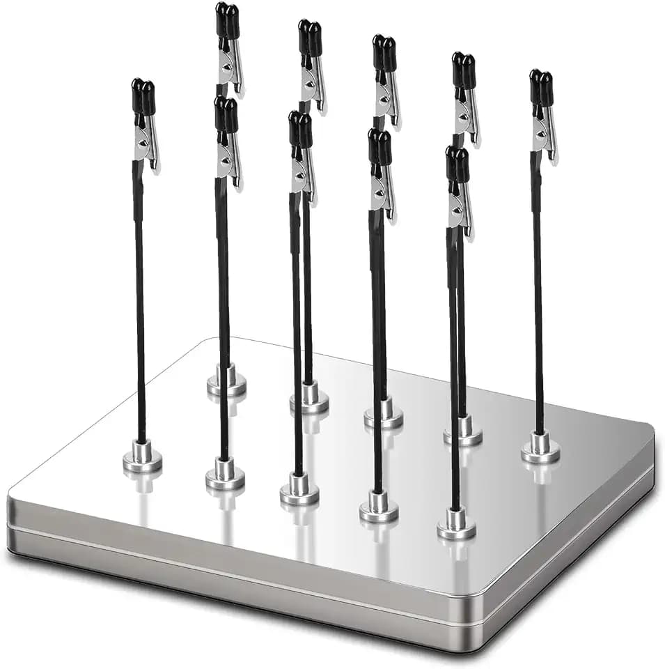 Metal Painting Stand Base Holder, 10 PCS Magnetic Bendable Alligator Clip